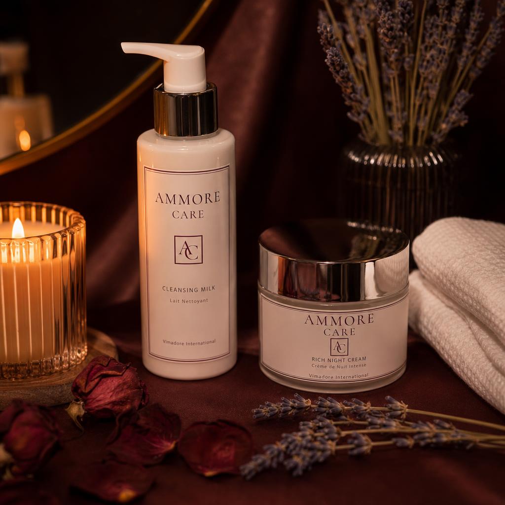 The evening wind-down — Ritual skincare guide by Ammore Care Pakistan