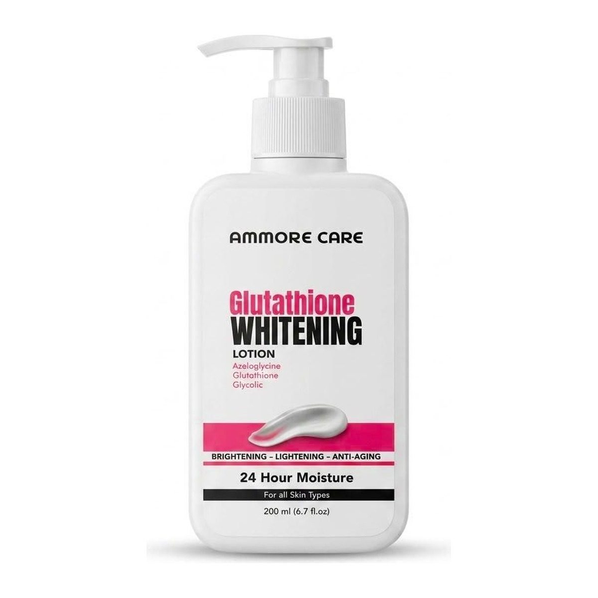 Glutathione Whitening Lotion by Ammore Care — Full-body brightening treatment. Creams & Lotions in Pakistan (250 ml).