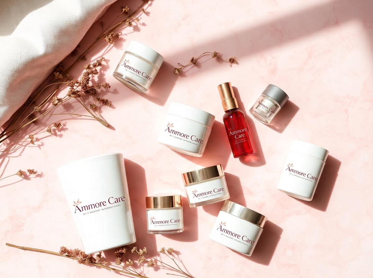 Ammore Care skincare collection — Pakistani cosmetics brand serums, cleansers and sunblock